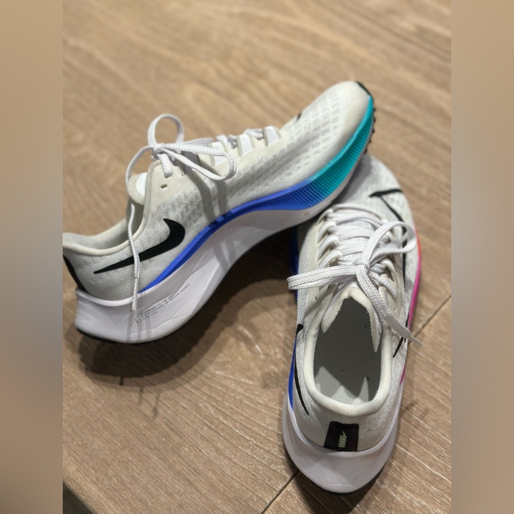 Nike Air Zoom Pegasus 37 White Multi - Picture 5 of 10